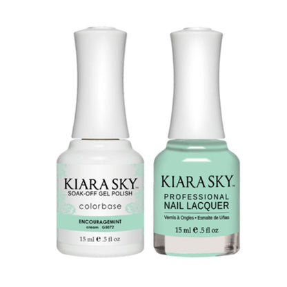 Kiara Sky 5072-5081 - All-In-One Gel Polish & Matching Nail Lacquer Duo Set - 0.5oz