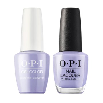 OPI E74 You're Such a BudaPest - Gel Polish & Matching Nail Lacquer Duo Set - 0.5oz