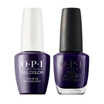 OPI I57 Turn On the Northern Lights! - Gel Polish & Matching Nail Lacquer Duo Set 0.5oz