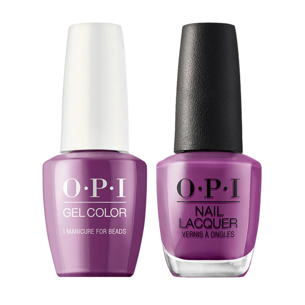 OPI N54 I Manicure For Beads - Gel Polish & Matching Nail Lacquer Duo Set 0.5oz