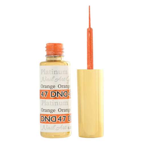 DND - Gel Nail Art Platinum Liner - Orange - #047