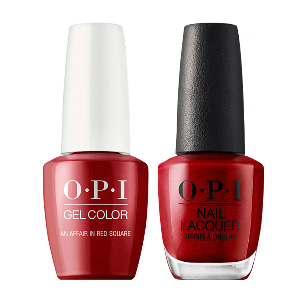 OPI R53 An Affair in Red Square - Gel Polish & Matching Nail Lacquer Duo Set 0.5oz