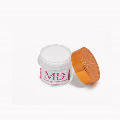 md powder for acrylic nails in soft white color