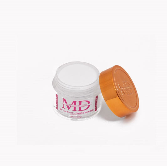 md powder for acrylic nails in soft white color