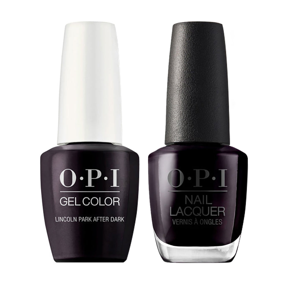 OPI W42 Lincoln Park After Dark - Gel Polish & Matching Nail Lacquer Duo Set 0.5oz