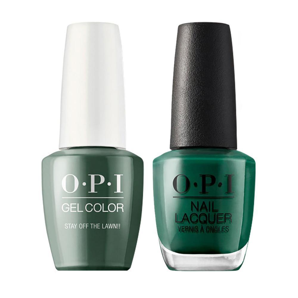 OPI W54 Stay Off the Lawn!! - Gel Polish & Matching Nail Lacquer Duo Set 0.5oz