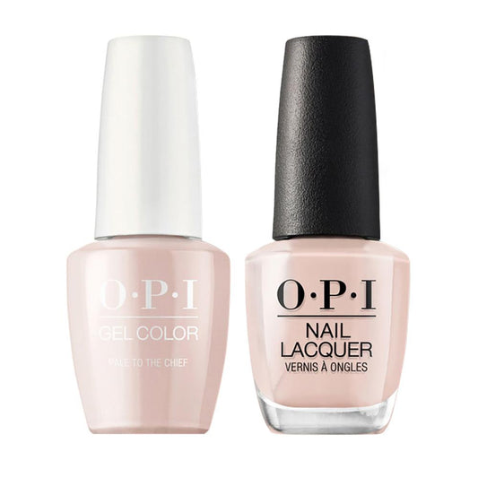 OPI W57 Pale to the Chief - Gel Polish & Matching Nail Lacquer Duo Set 0.5oz