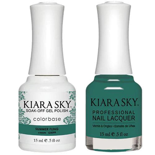 Kiara Sky 5092-5100 - All-In-One Gel Polish & Matching Nail Lacquer Duo Set - 0.5oz