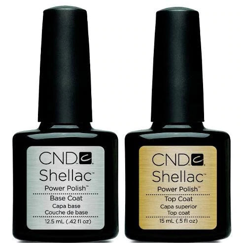 CND Shellac - Base & Top Coat 0.42 oz (Single and Duo)