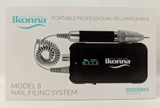 Ikonna Model 8 Nail Drill Filing System - Portable, Rechargeable - 30000RM