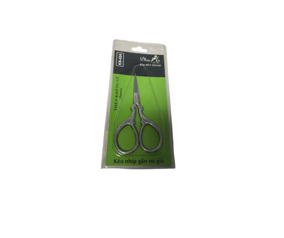 Professional Eyebrow Scissors - Small Stainless Steel Curved Cuticle & Manicure Scissors Perfect for Dry Skin, Frayed Tissue, & Tiny Hangnails
