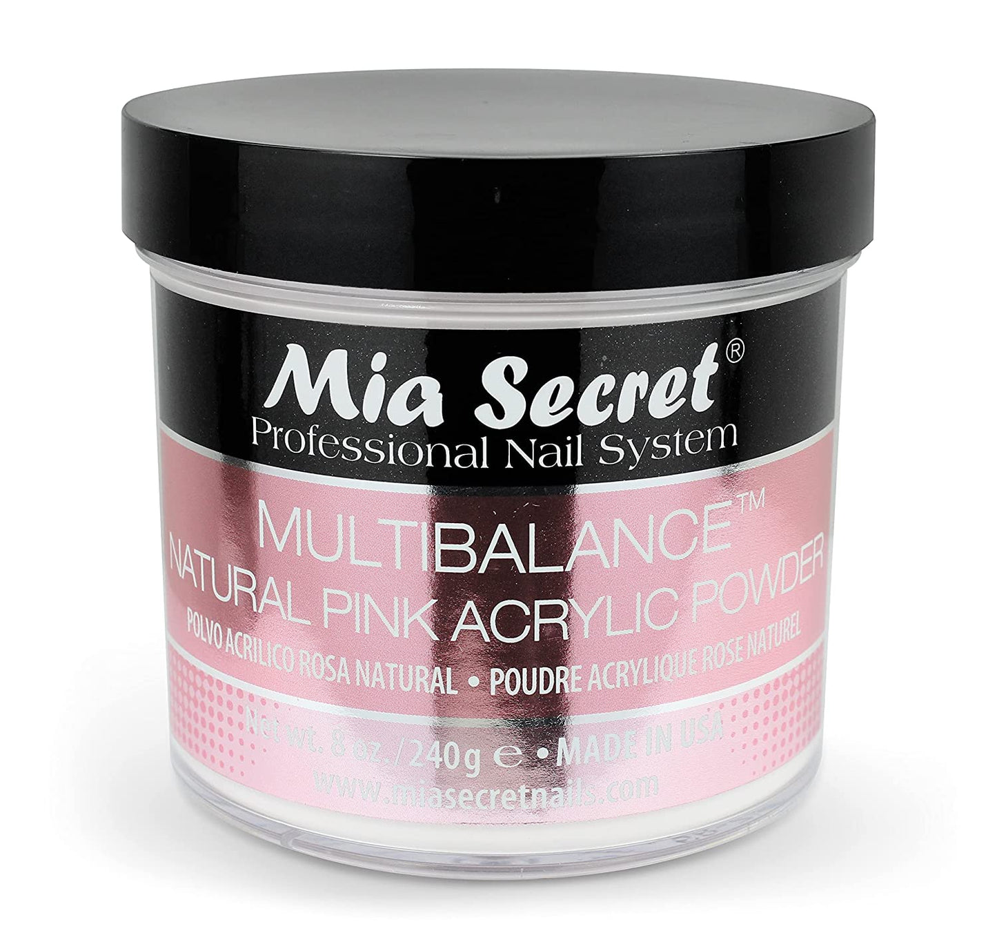 Mia Secret Multibalance Natural Pink Acrylic Nail Powder 8oz