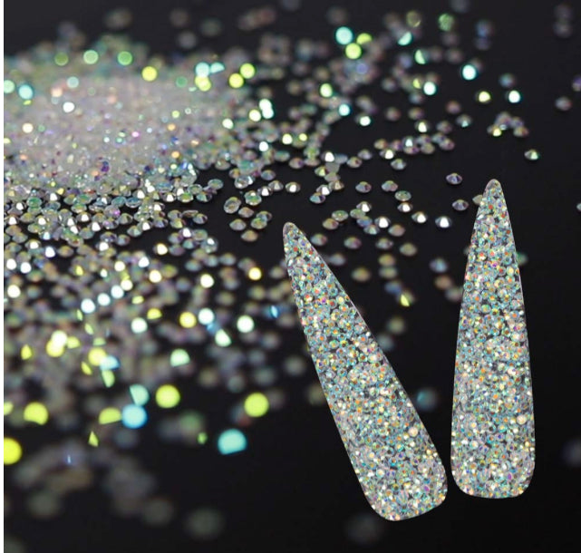 10000PCS Rhinestones Iridescent Crystals Long Lasting AB Shine Like Swarovski for Nail Art