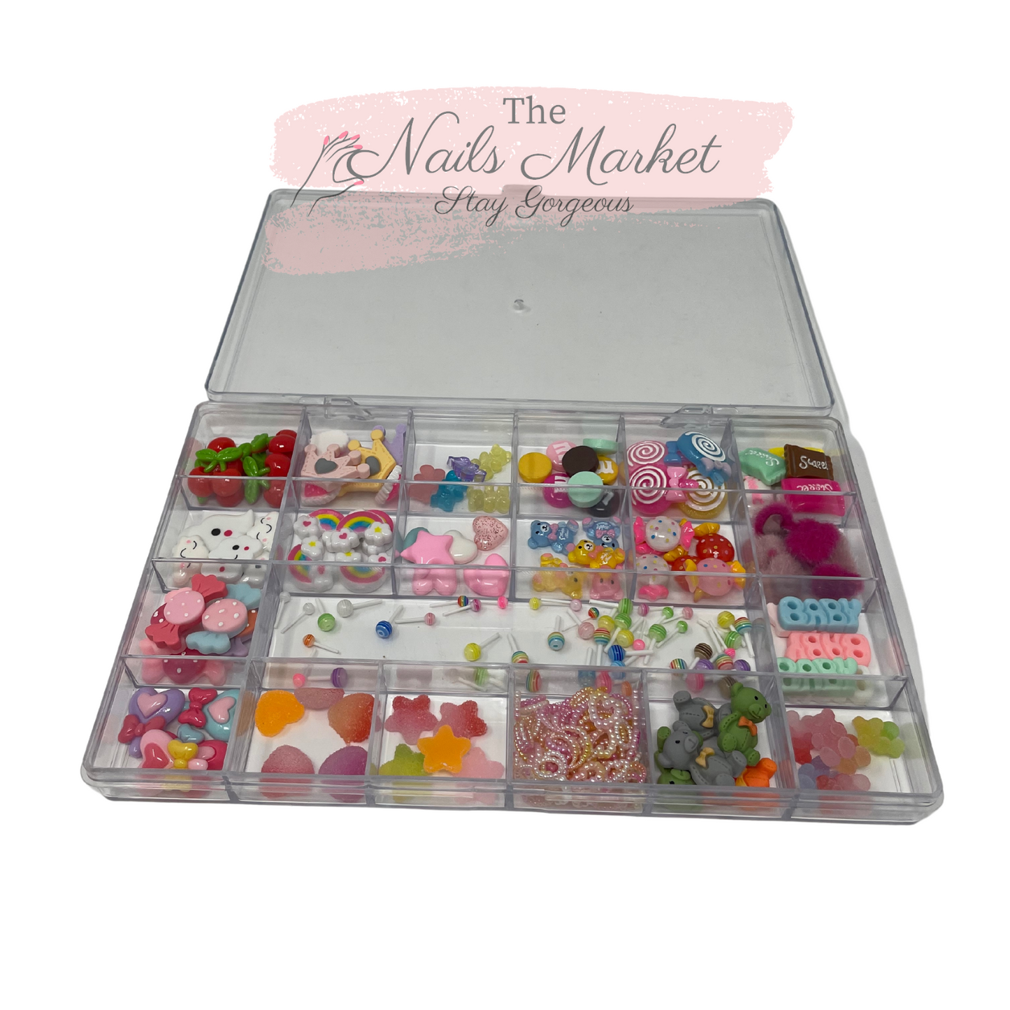 60Pcs 3D Candy Nail Charms, Cute Kawaii Acrylic Charms - Nail Polish & Art, Facebook Marketplace