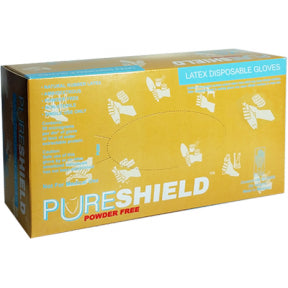 Pureshield - Powder Free Latex Disposable Gloves